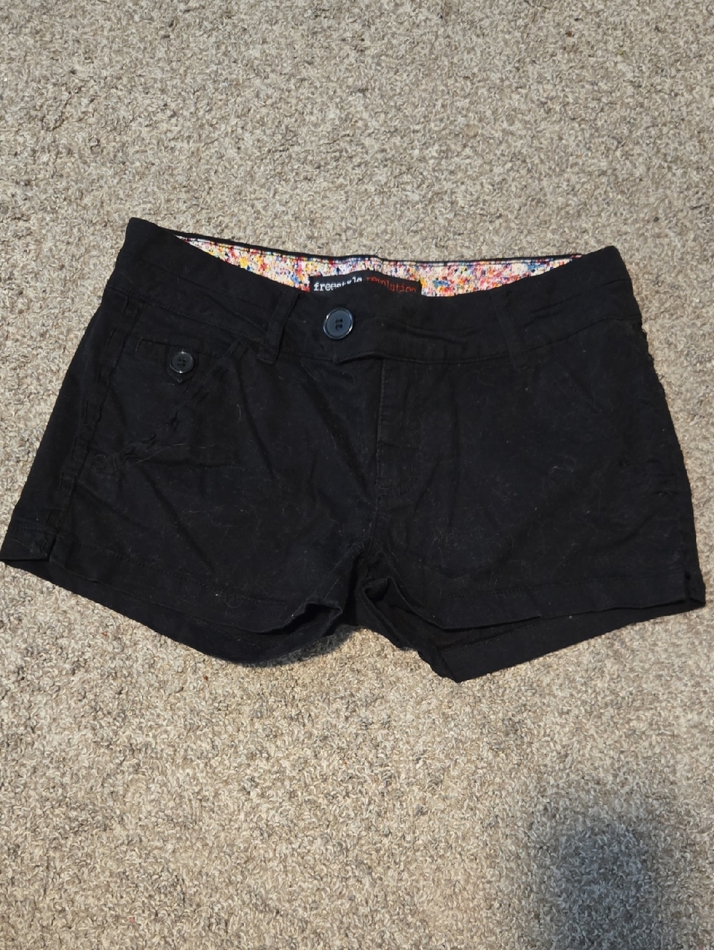 Freestyle Revolution Black Women's Shorts with Button Waist